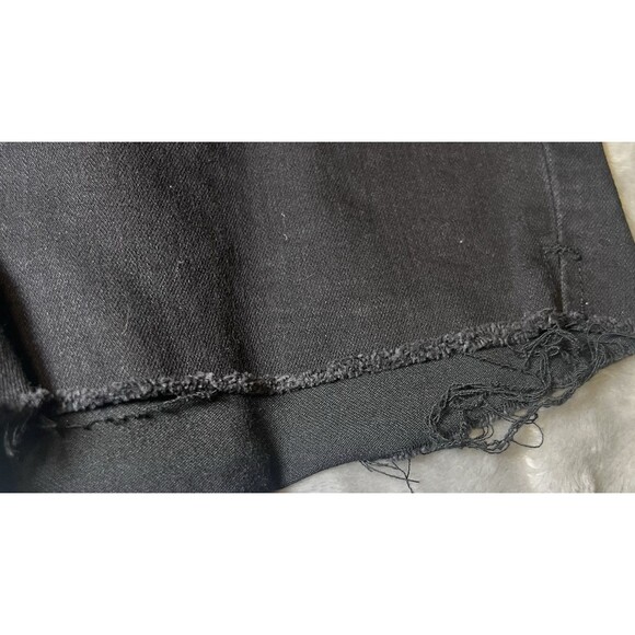Seven7 Weekend Shorts Womens 10 Black Denim Cutoff Distressed School Summer - Picture 8 of 16